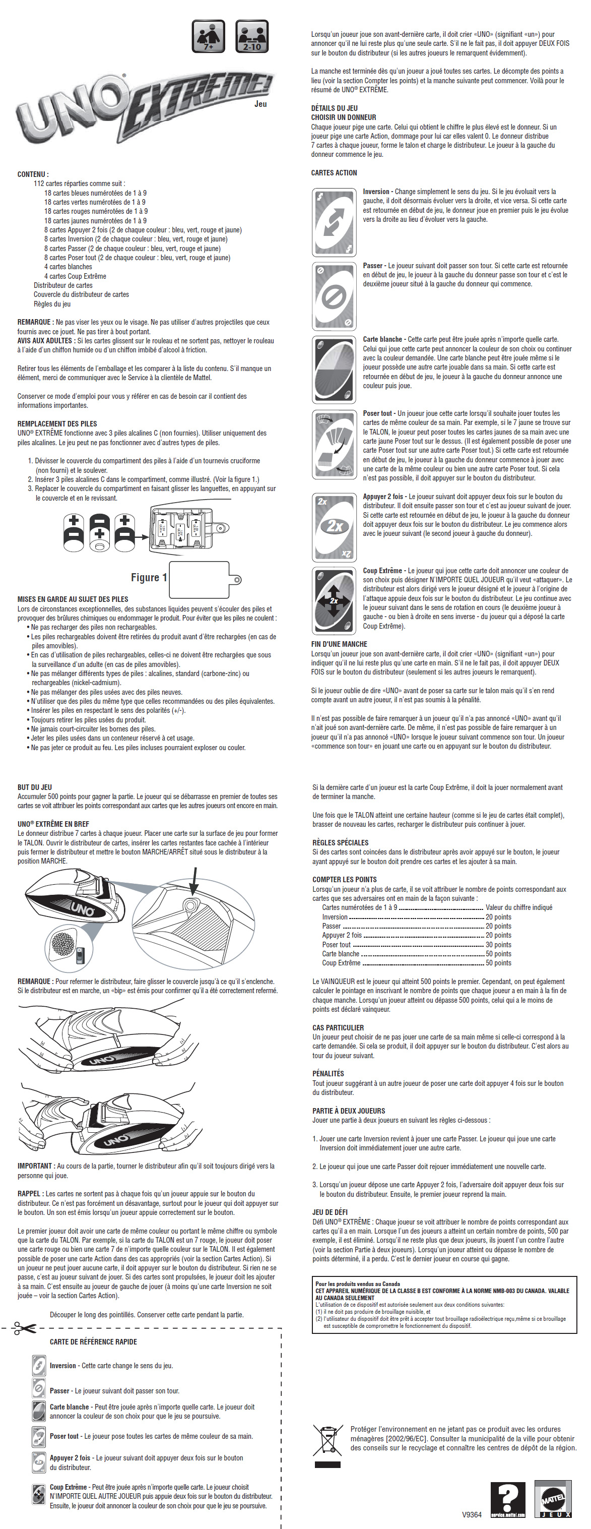 Uno Extreme listes des fichiers et notices PDF uno extreme